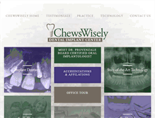 Tablet Screenshot of chewswisely.com